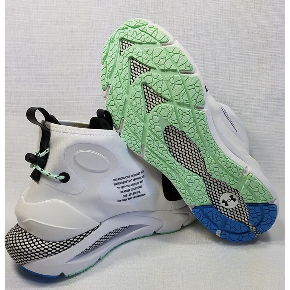 Under Armour HOVR Phantom 2 Storm Running Sock Shoes White Women SZ 10 orMen 8.5 - Picture 1 of 6